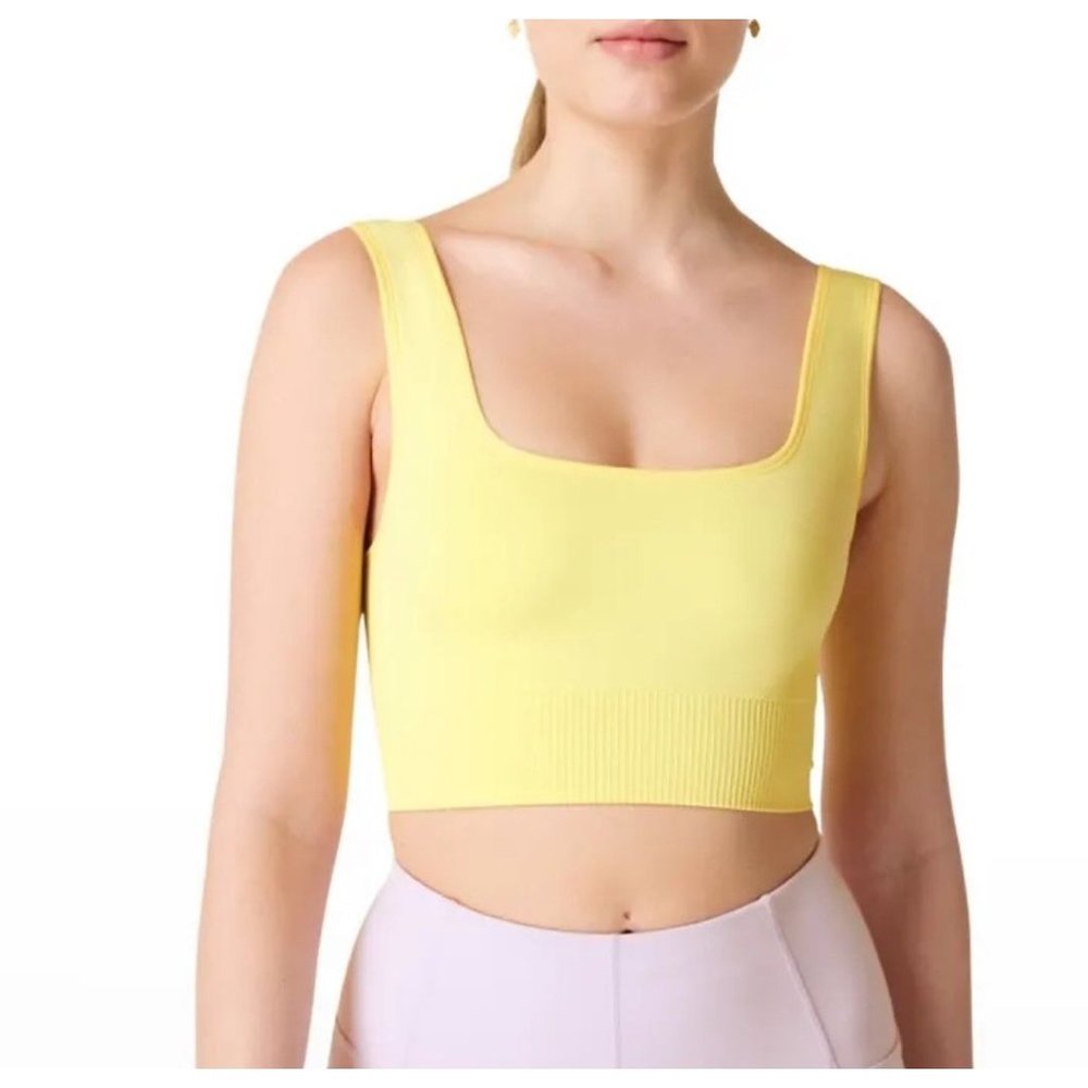 Sweaty Betty Balance Seamless Low Impact Sports Bra Yellow